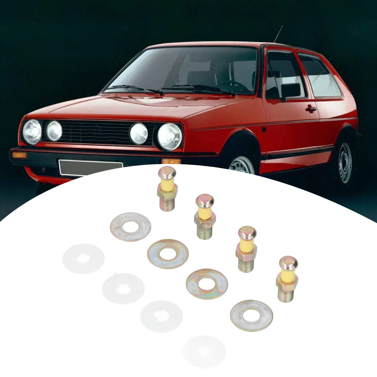 4 Stück Türschlossschrauben 357837034 Splinte ABS Metall Ersatz für CORRADO 1989-1995 Türschlossschrauben Ersatz für MK2 neu