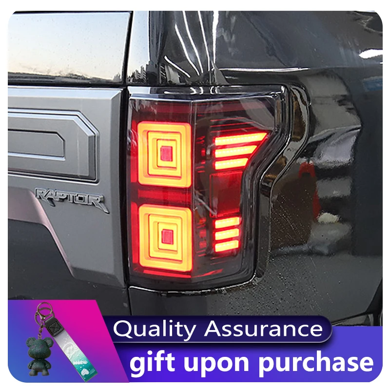 Auto Taillights For Ford Raptor F150 F-150 2015-2017 Tail Light DRL Rear Lamp Signal Dynamic LED Modified Brake Car Automatic Ac