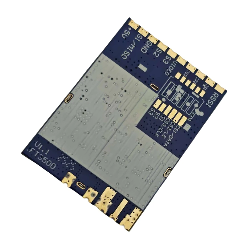 1PCS FT3500 Receiver 3.3GHz VRX 64CH FPV Analog Image Transmission Wireless Video Receiving Module Supports 22mv/dBm RSSI Slope