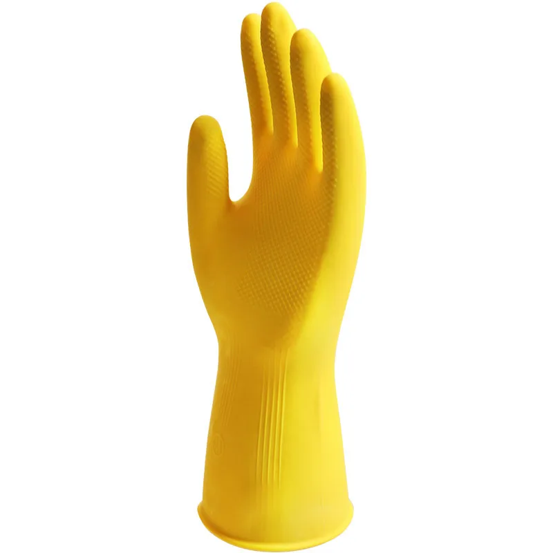 5PCSTУтолщенные износостойкие водонепроницаемые нескользящие латексные перчатки для домашнего мытья посуды, резиновая чистка, прочный