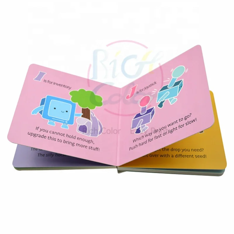

custom High Quality Eco-friendly Custom Printed Colorful Children Cardboard Board Book Printing On Demand