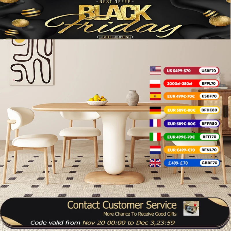 

Restaurant Nordic Dining Tables Square Design Wooden House Salon Dining Tables Kitchen Modern Tavoli Da Pranzo Furniture Home