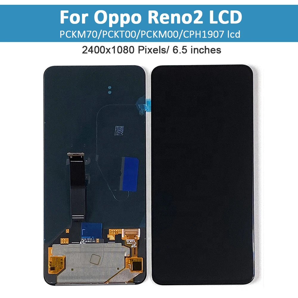 Imagem -02 - Original Display Lcd com Frame Tela Touch Panel Digitador da Tela Oppo Reno2 Reno Pckm70 Pckt00 Pckm00 Cph1907 65