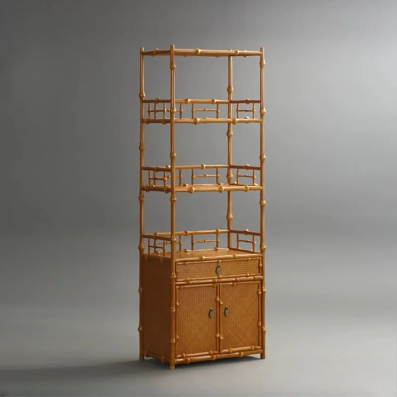 Bogu shelf, study office tea room bookshelf side cabinet tea set display cabinet