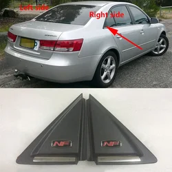 Auto Porta Esterna Triangolo Piastra Trim Cap Lunotto Posteriore Contorno In Vetro Pannello di Copertura Per Hyundai Sonata NF 2005 2006