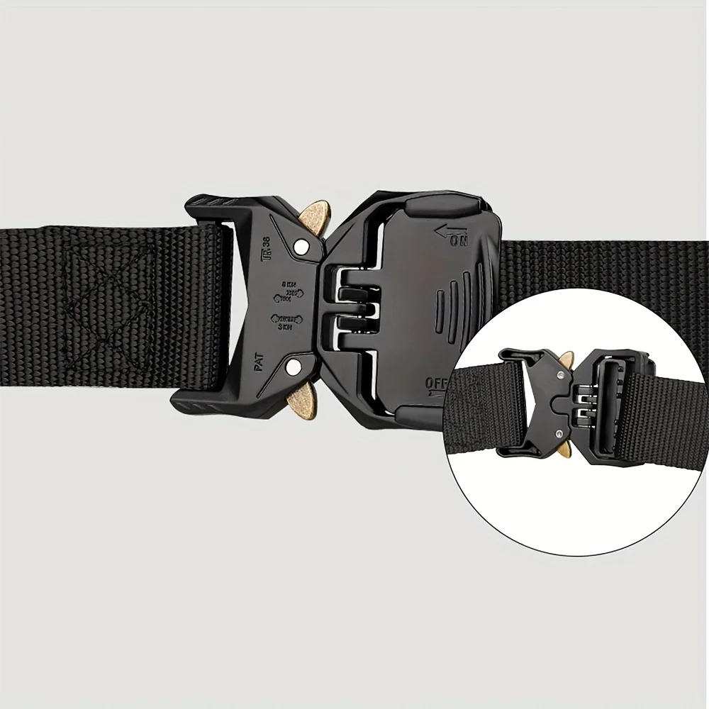 Men's Nylon Belt, Simple, Breathable and Comfortable, Suitable for Outdoor Leisure Hunting