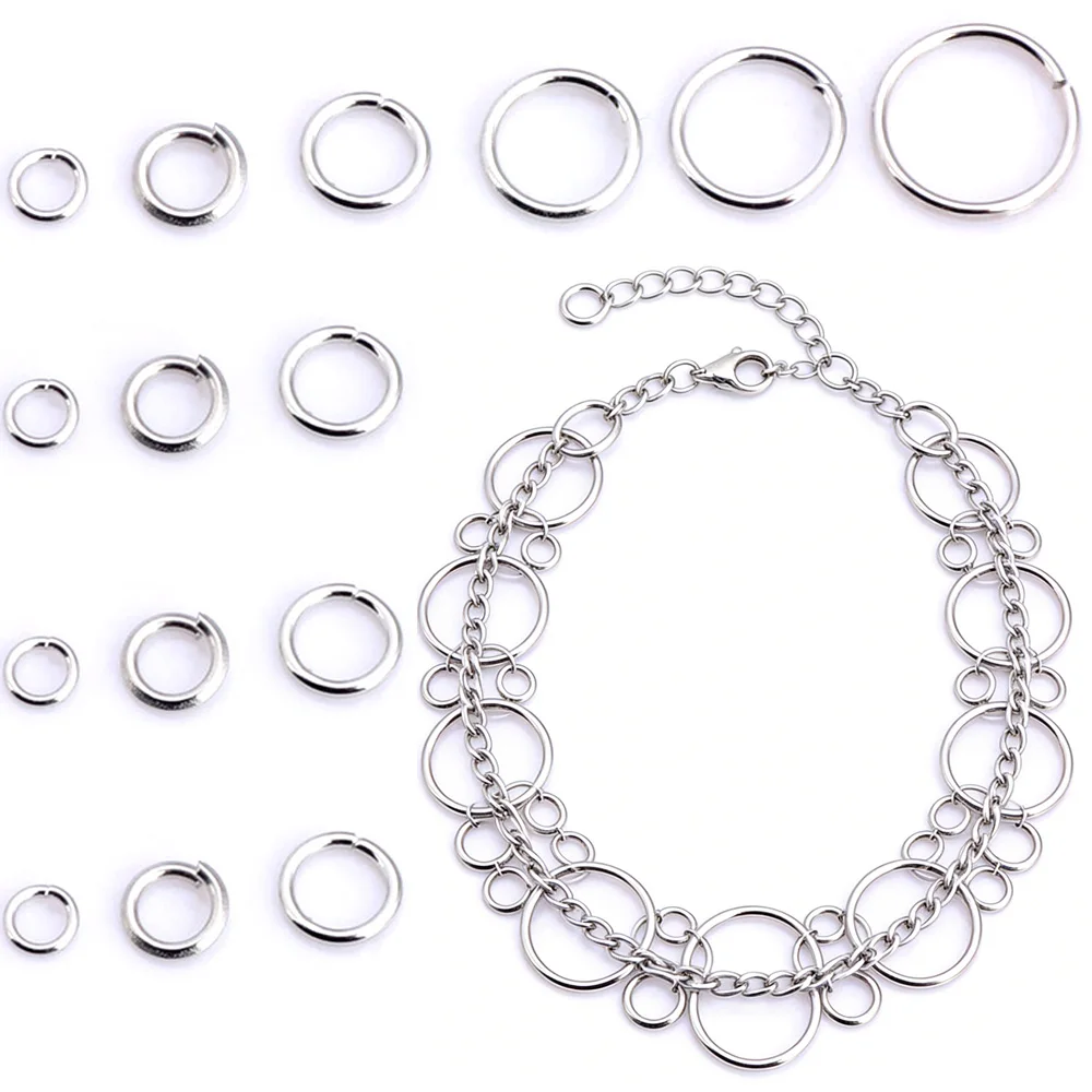 Кольца-коннекторы (3/4/5/6/7/8/9/10/12 мм) с родиевым покрытием, диаметр проволоки 0.7/0.8/1.0 мм, для изготовления браслетов/ожерелий, DIY-украшений Кольца-коннекторы (3/4/5/6/7/8/9/10/12 мм) с родиевым покрытием, диаметр проволоки 0.7/0.8/1.0 мм, для изготовления браслетов/ожерелий, DIY-украшений