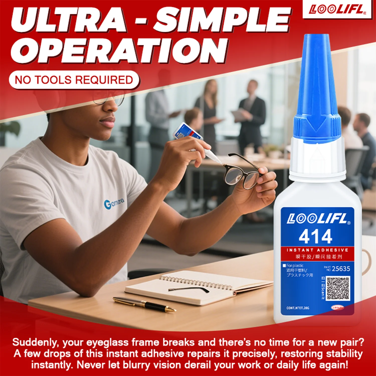 10-Pack of Super Strong Glue, Suitable for Plastic, Metal, Wood, Crafts, Glass, and Ceramics, Instant Fast-Drying Adhesive, Transparent Bonding, with Precision Nozzle
