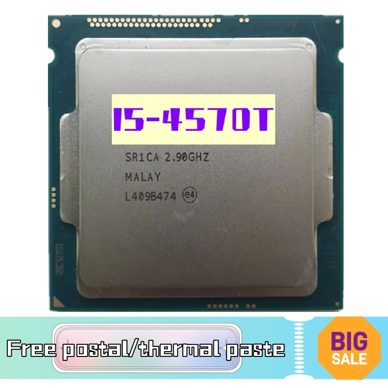 

Процессор Core i5 4570T 2,9 ГГц двухъядерный четырехпоточный 4 Мб 35 Вт LGA 1150 процессор CPU