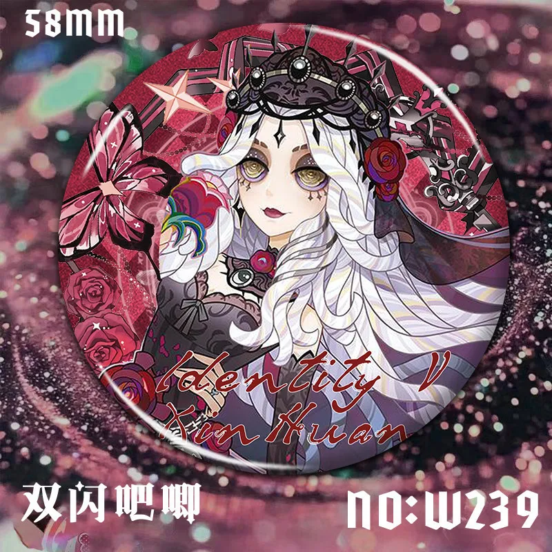 Identity V Patient Psychologist Badge Dream Painted Theater Series Anime Game Character Brooch Backpack Decor Collection Gift