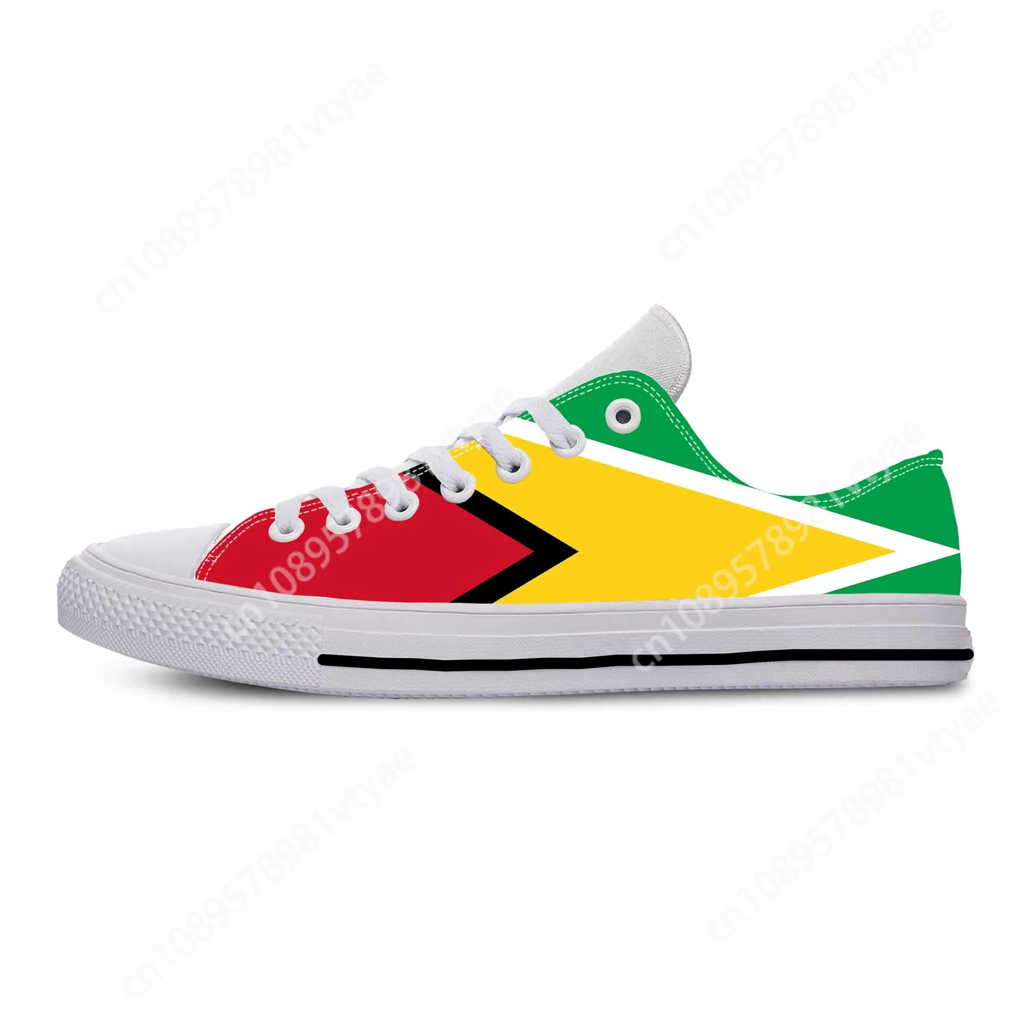 

Guyana Guyanaese Flag Patriotic Pride Cool Fashion Casual Cloth Shoes Low Top Comfortable Breathable 3D Print Men Women Sneakers