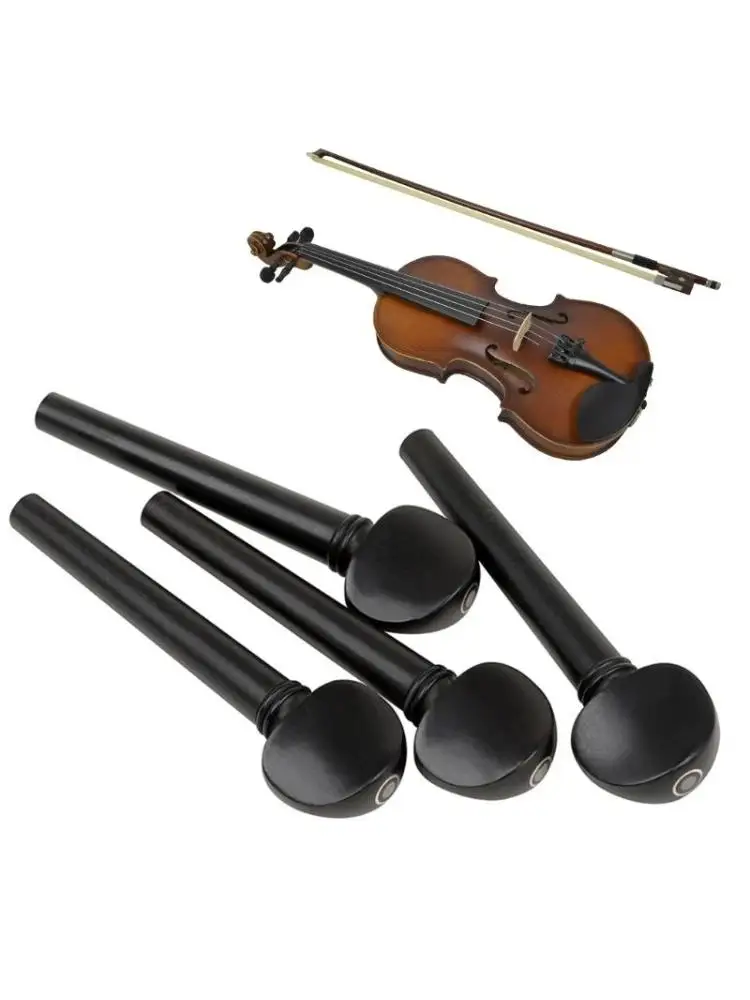 12 Uds clavijas afinación violín Oud clavijas madera ébano Natural accesorios piezas Oud