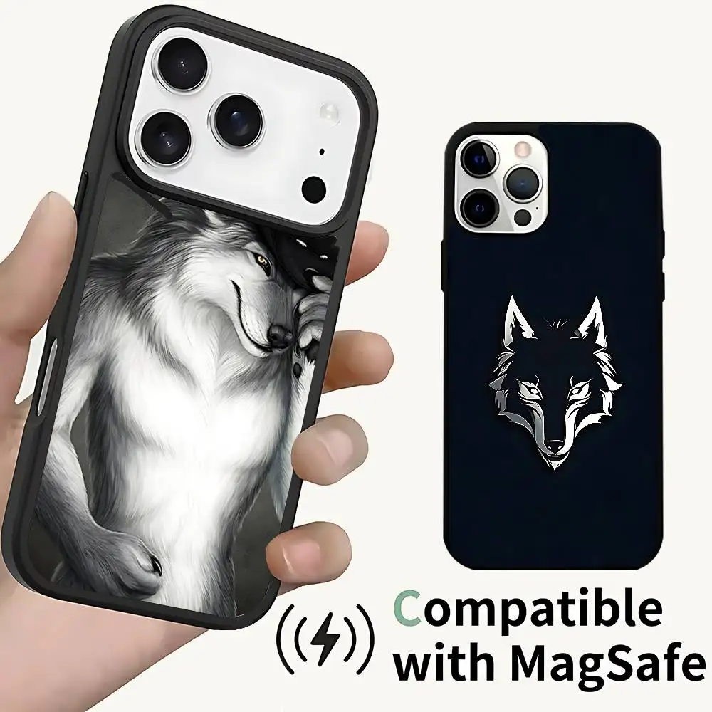 Чехол для телефона A-Alpha Sigma Wolf для iPhone 17,16,15,14,13,12,11,Pro,Max,Plus,Mini,SE4,E с магнитной беспроводной зарядкой Magsafe