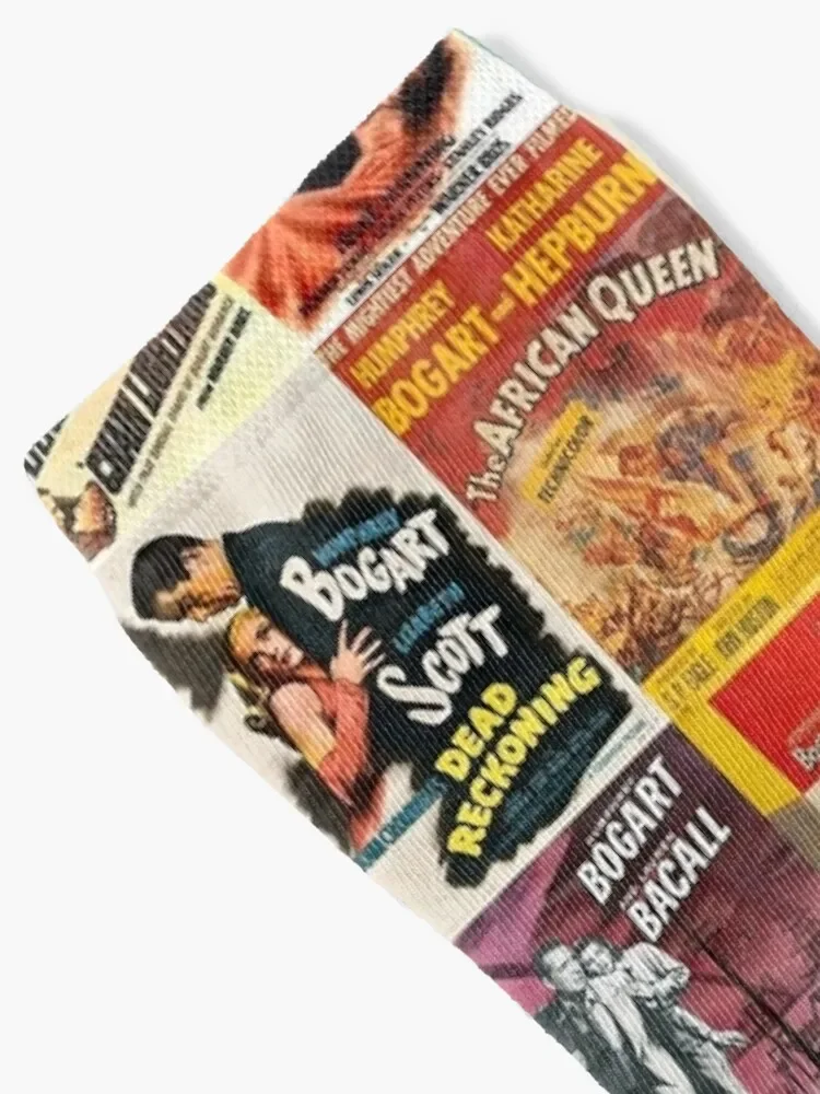 Humphrey Bogart Movie Posters Socks colored soccer anti-slip tennis Boy Socks Women's