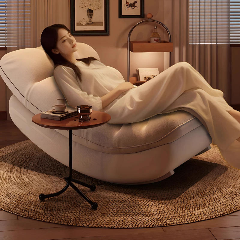 modern Balcony Rocking Chair Sofa Bed Reading Chair Solo Sofa Lazy Couch Tatami Living Room Bedroom Lovely Leisure Single Chair