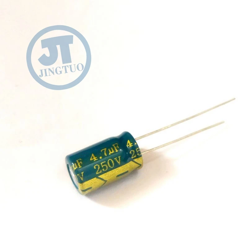 10pcs 4.7uF250V 250V4.7uF 4.7MFD 250WV 8*12mm Radial Aluminum Electrolytic Capacitor