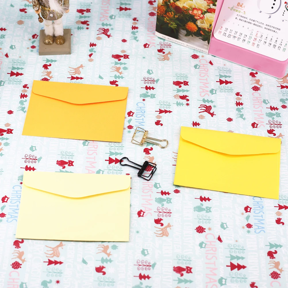 

30 Pcs Membership Card Storage Bag Tip Plain Assorted Colors Colored Envelopes Cash Colorful for Cards Bank Mini Man