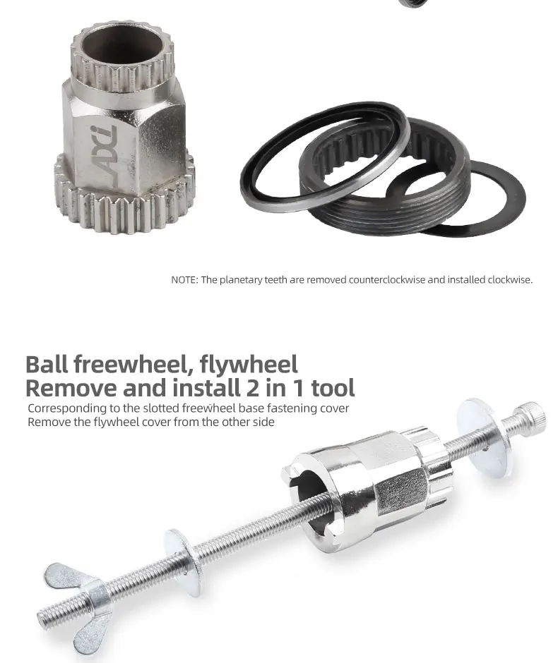 Bicycle Quick Release Thru Axle Hub Bearing Installation Removal Tool Bike XD DT350 Freehub Hub Body DT Ratchet Star Repair Tool