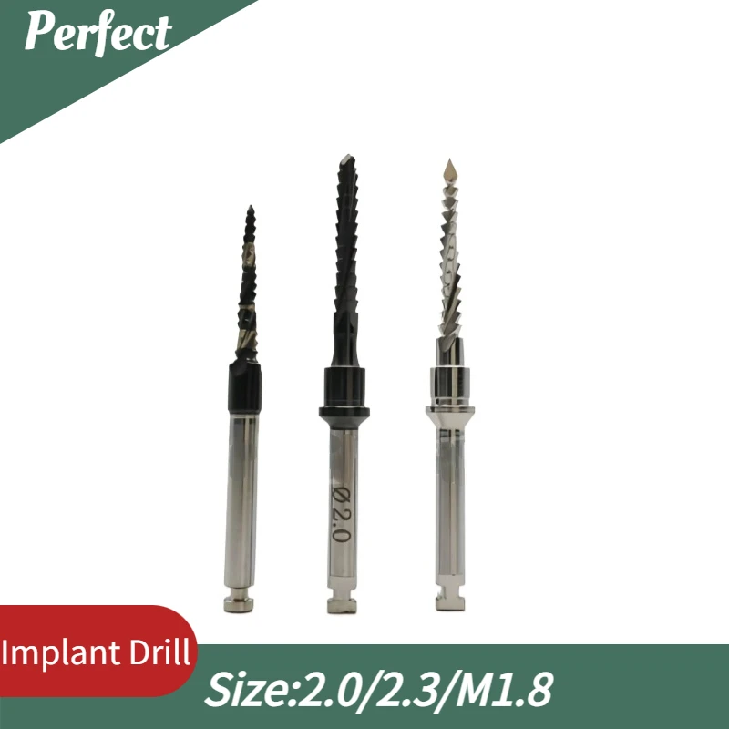 Dental Cross Cutter Implant Drill Bone Cut Blade Fit Lindemann Osstem 2.3/2.0/M1.8 Planting Tool Pre Drilling Pioneer Drill