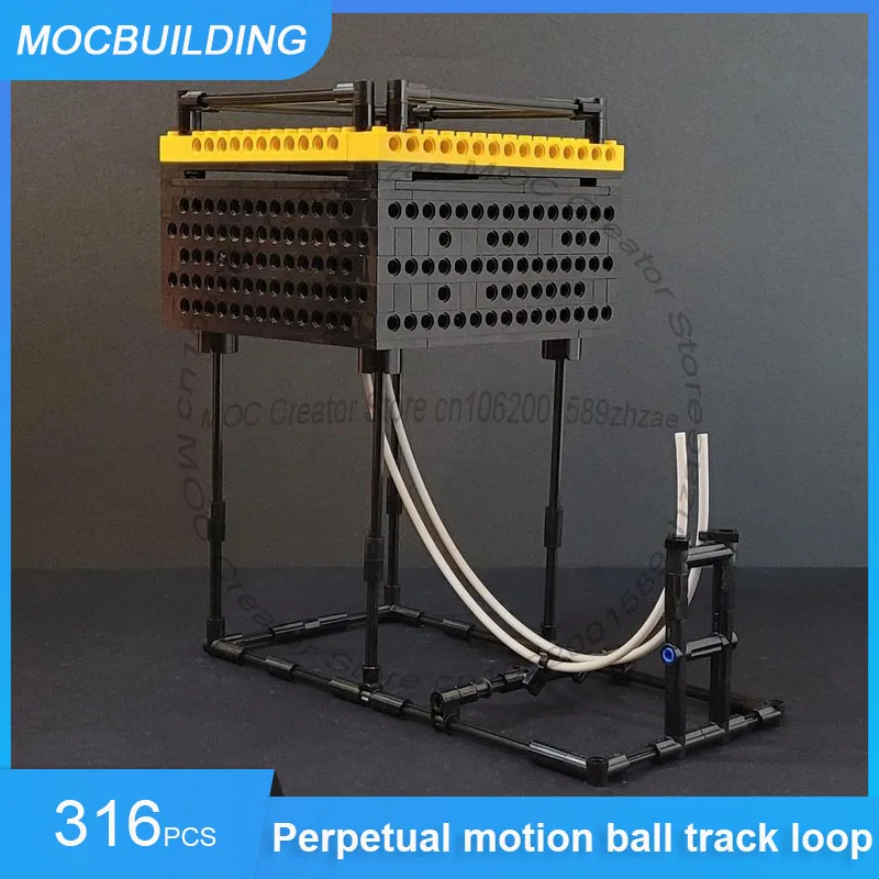 Perpetual Motion Ball Track Loop GBC MOC Building Blocks DIY Assemble Bricks Creative Collection Display Xmas Toys Gifts 316PCS
