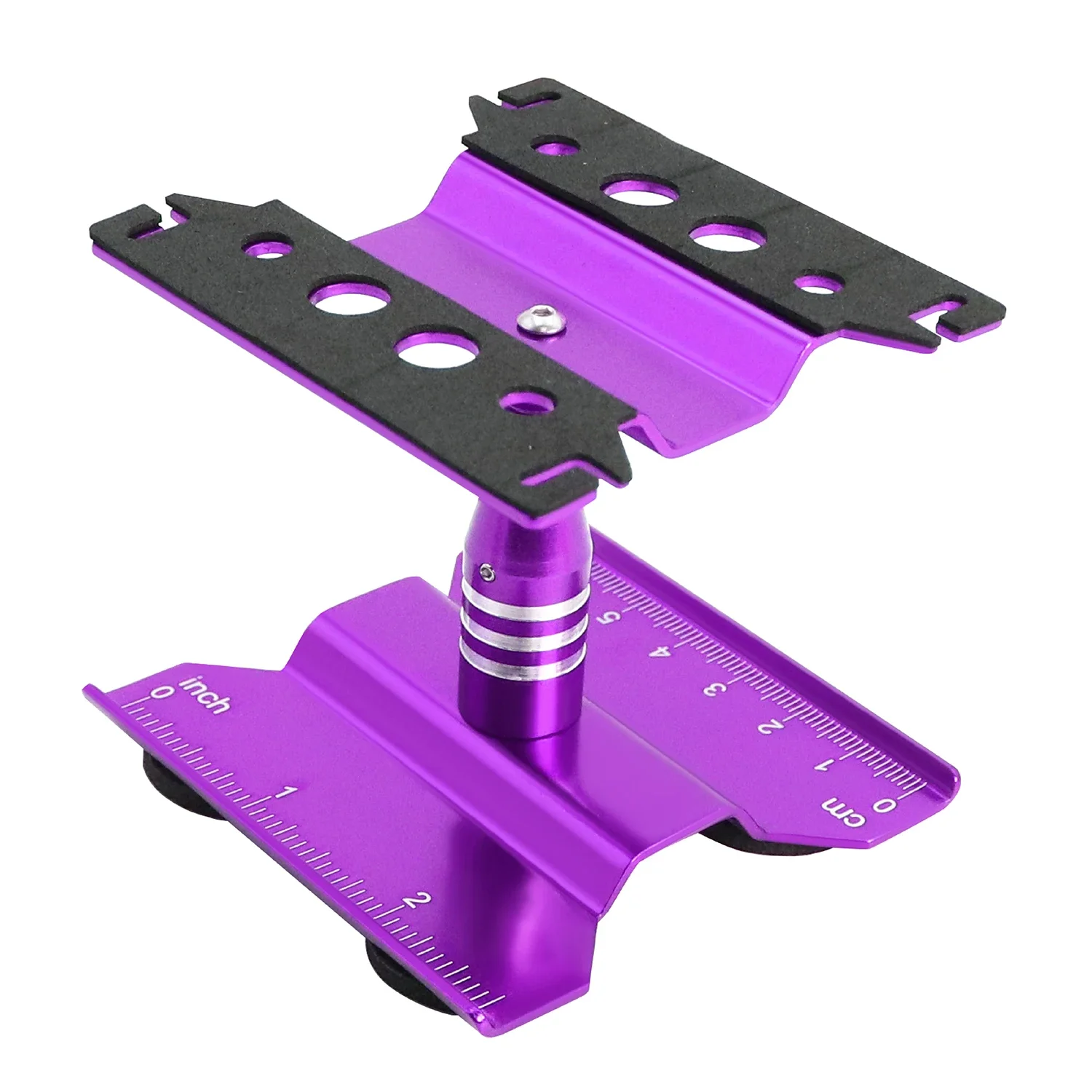 Aluminium-Reparaturständer Arbeitsstation 360 ° Drehbar und einstellbar für 1/18 1/24 RC Crawler SCX24 TRX4M FCX24 1/12 1/14 1/16 MN WPL – Detail 13