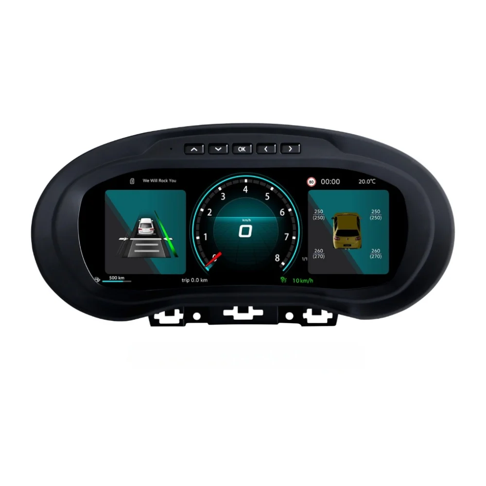 RoadNavi Car Auto Speedometer for Volkswagen Polo 2012-2018  LCD Digital Cluster Car Virtual Cockpit DashboardAR