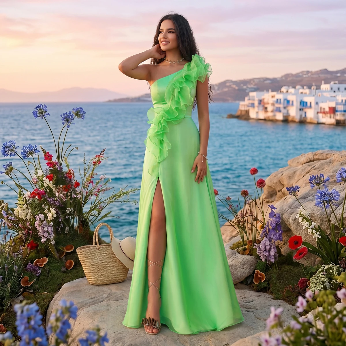 vipgirl-neon-green-one-shoulder-prom-dress-chiffon-ruffle-high-slit-lace-up-a-line-evening-gown