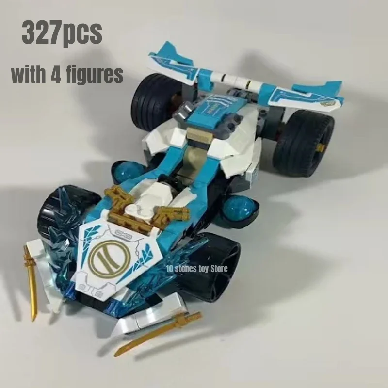 327pcs Dragon Power Spinjitzu Race Car Building Blocks Model Fit 71791 Bricks Toys for Children