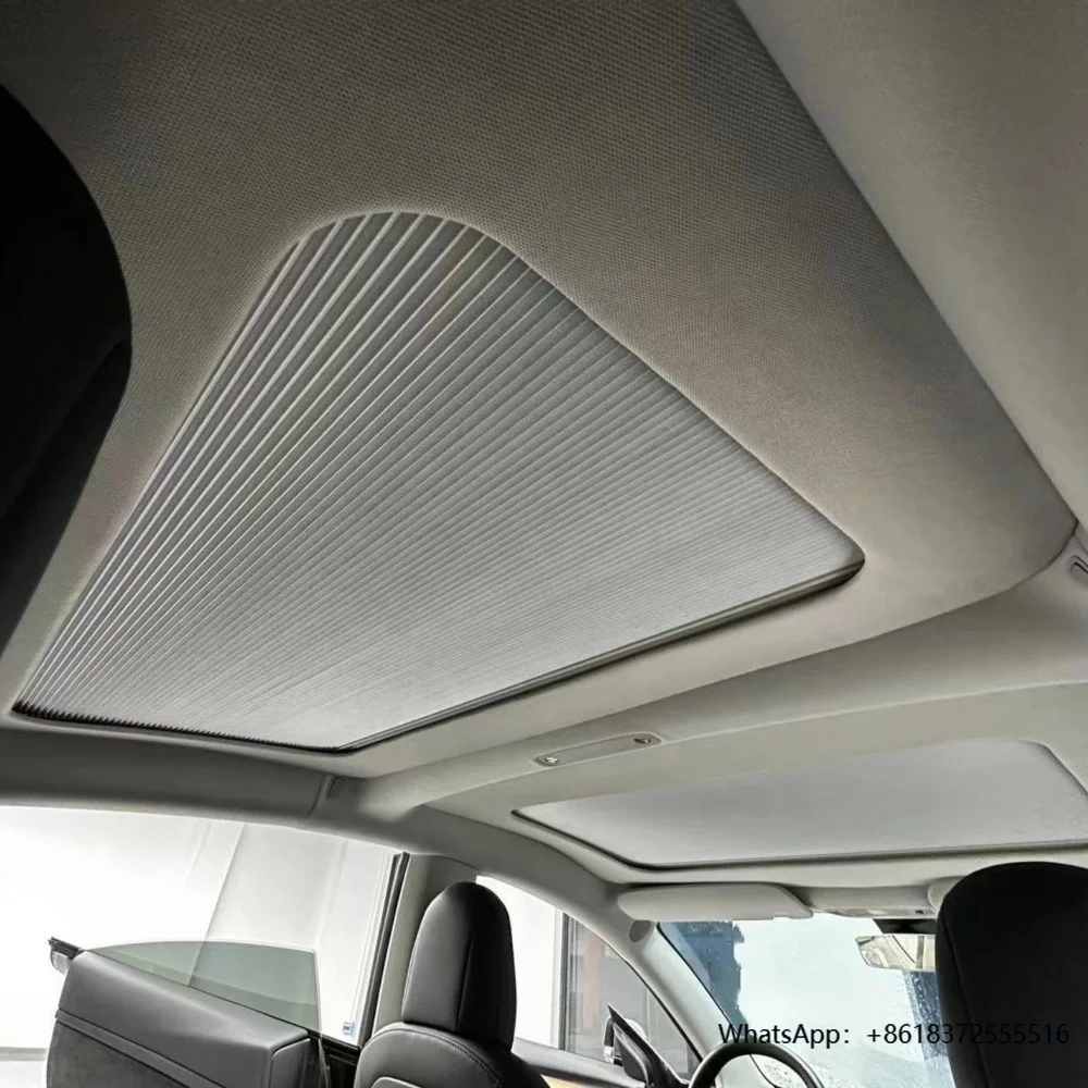 

daHot Sale Car Accessories Model 3 Retractable Roof Sunshade Sunroof Roof Shade