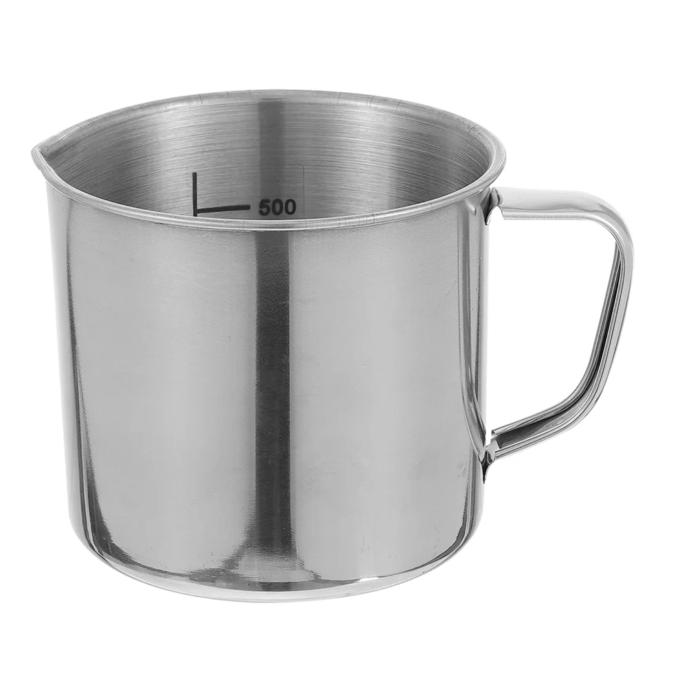 

Experimental Measuring Cup Stainless Steel Beaker Laboratory with Scale Tool Coffee Mugs Waterbottle