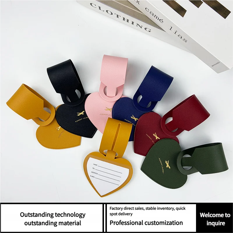 

Heart - Shaped Luggage Tag for Air Travel - Stylish & Practical Baggage Identifier