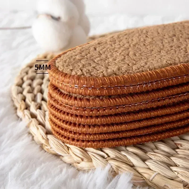 2-6 قطعة 2025 جديد صوف الضأن شتاء دافئ النعال مع سميكة أفخم تنفس ورائحة برهان النعال امتصاص العرق القطن النعال #6