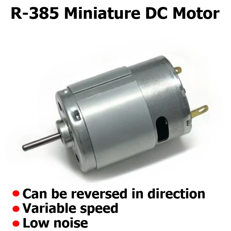 370 Miniature DC Vibrator Motor 6V 12V 24V Dual Output Axis Vibration Small Massage Motor Eccentric Circular Sector Shape