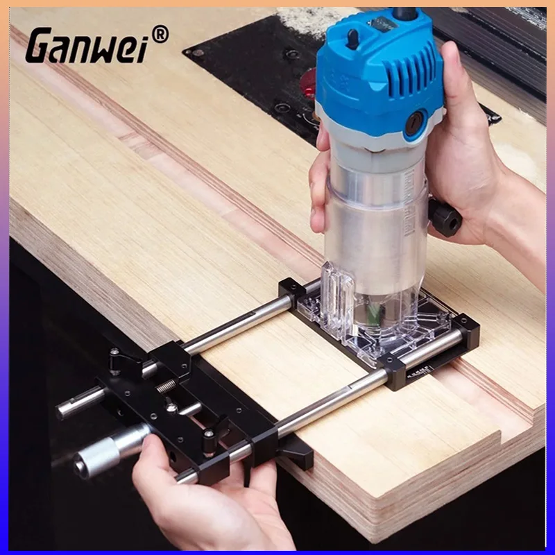 

Woodworking Trimming Machine Milling Groove Bracket Base Linear Guide Rail Straight Line Guide Rail for 65mm Trimming Machines