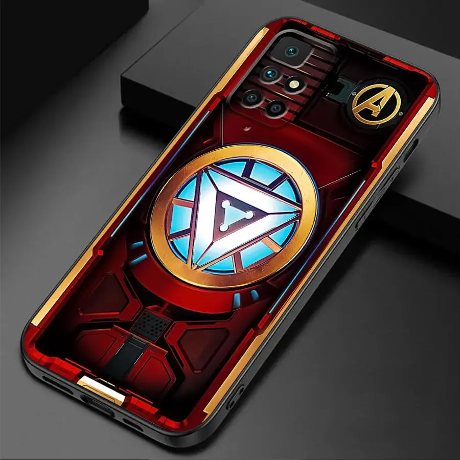 Marvel Ironman Sipiderman Phone Case for Xiaomi Redmi Note 11 Pro 5G 12S 11S 12 13 11 Pro Plus 10S 10 Pro 13 5G 7 8 9 Cover