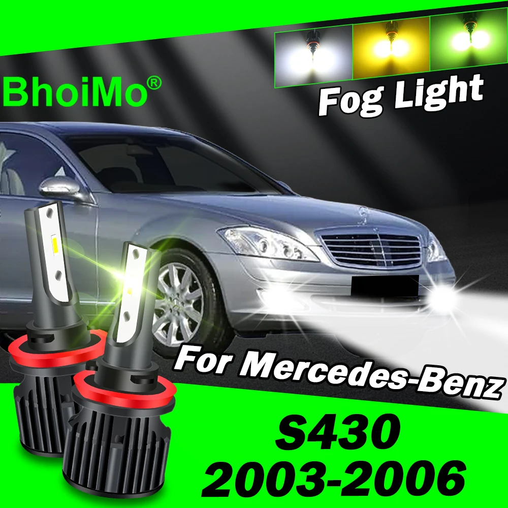 

BhoiMo For Mercedes-Benz S430 2003 - 2006 2004 2005 Front Fog Light Lamp Led Bulb