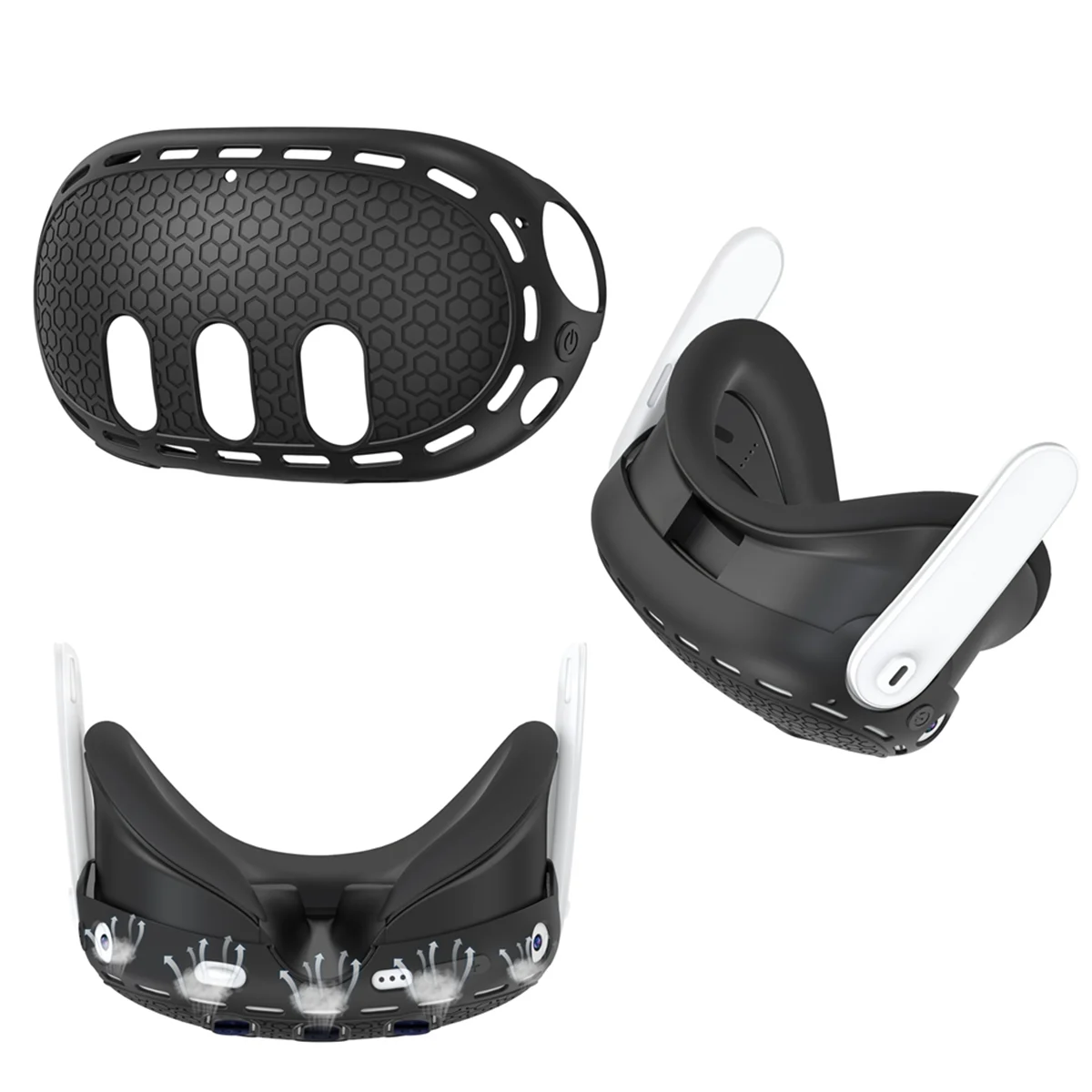 Host Protective Cover for Meta Quest 3 Dustproof Sweat-Proof Anti-Scratch Protector for Meta Quest3 Case Accessories,B