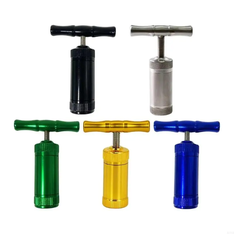 Compactador polvo compacto y metálico con cómodo para hierbas y especias, prensado preciso, funcionamiento suave, M4YD