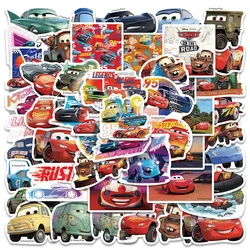 50PCS Disney Cartoon Cars Lightning McQueen Stickers Movie Anime Decal Guitar Laptop Cute Kawaii Sticker Pack Kids Girl Toy