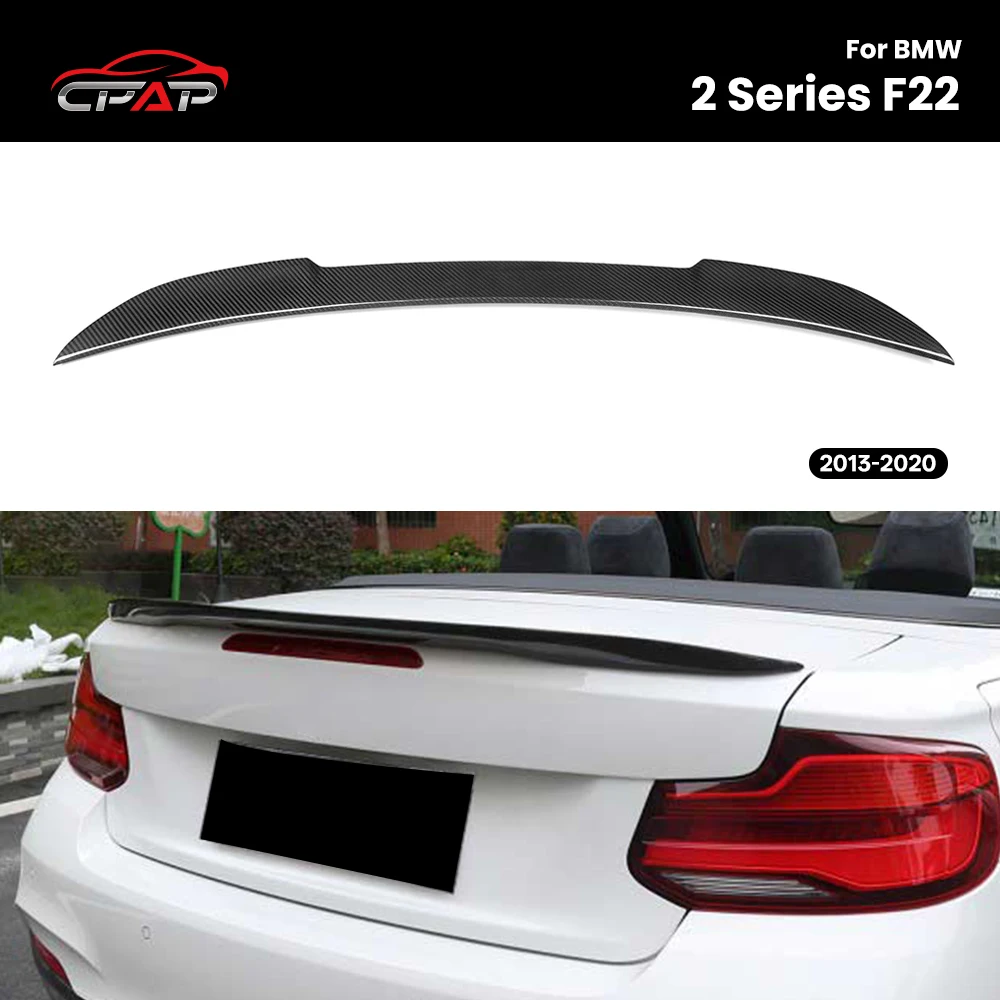 

Real Dry Carbon Fibe Rear Roof Trunk Spoiler Wing For BMW 2 Series F22 M4 Style 2013-2020