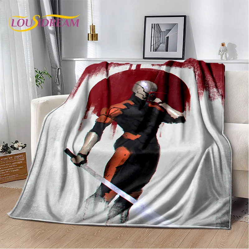 3D Game Metal Gear Solid Cartoon HD Gamer Blanket,Soft Throw Blanket for Home Bedroom Bed Sofa Picnic Travel Cover Blanket Kids