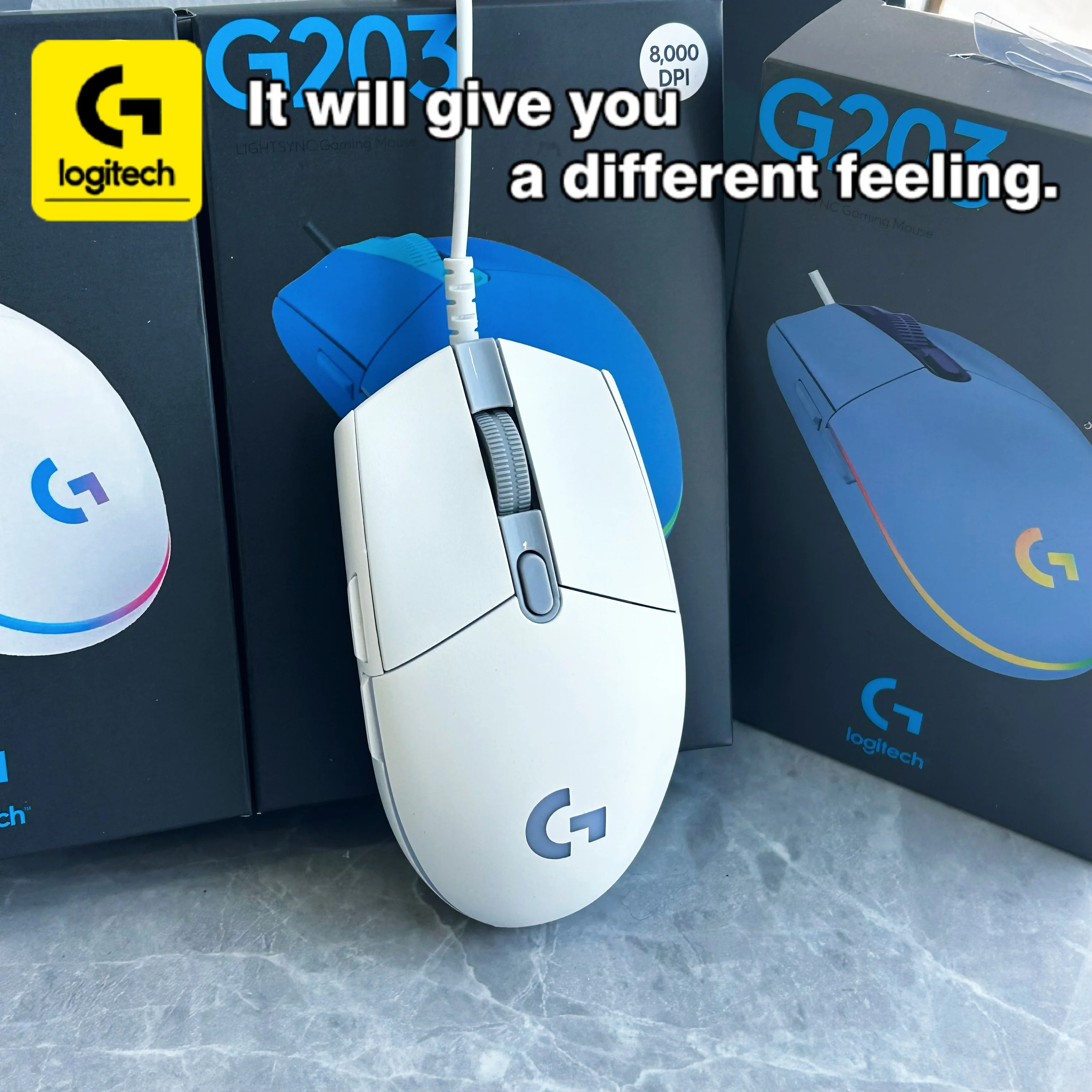 

[Рекомендуемый товар] Игровая мышь Logitech G203: профессиональный сенсор, 6 программируемых кнопок, удобная в использовании.