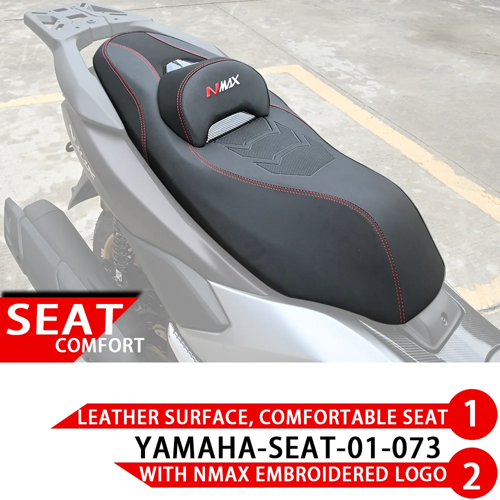 

For YAMAHA NMAX Motorcycle Front Driver Rear Passenger Seat Cover one Piece Retro Seat Cushion NMAX 155 Seat Cushion