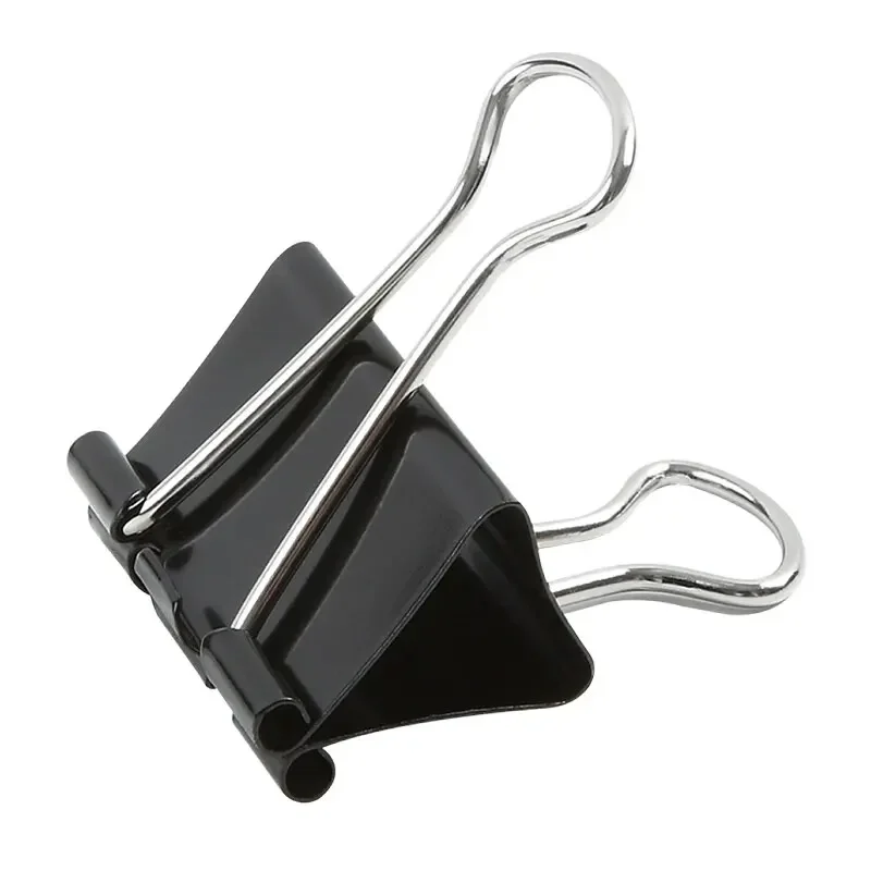 Comix Black Long Tail Binder Clips Metal Tail Clip Assorted Sizes Ticket Folder Holder Business Office School Family Supplies