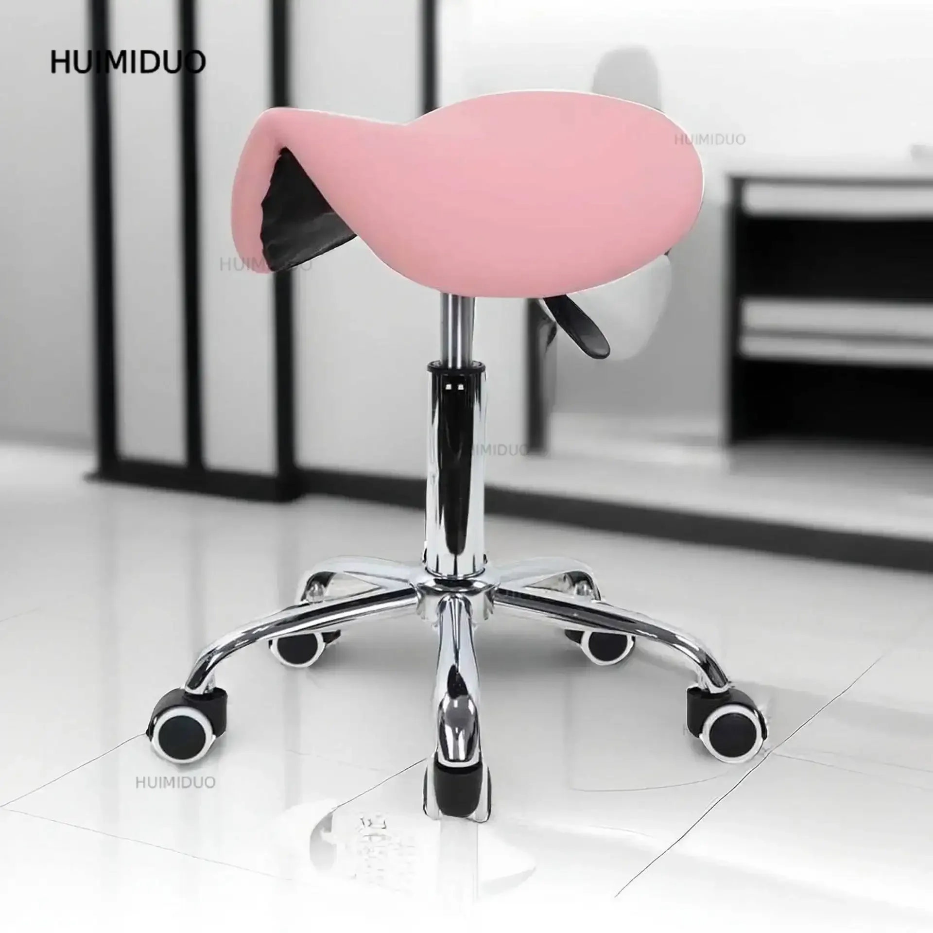 Spinning Manicurist Cosmetology Shop Technician Foot Lift Saddle Stool Dental Saddle Stool Chair Beauty Institute Furniture Hot