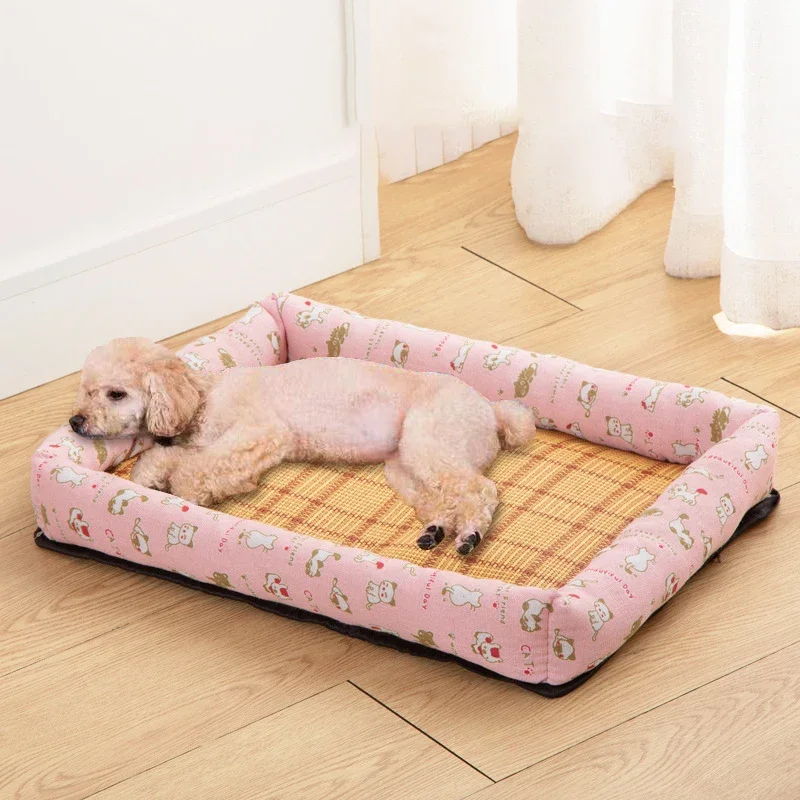 Factory Direct Pet Summer Cooling Mat Can Wash Small Medium-sized Dog And Cat Living Room Pet Nest