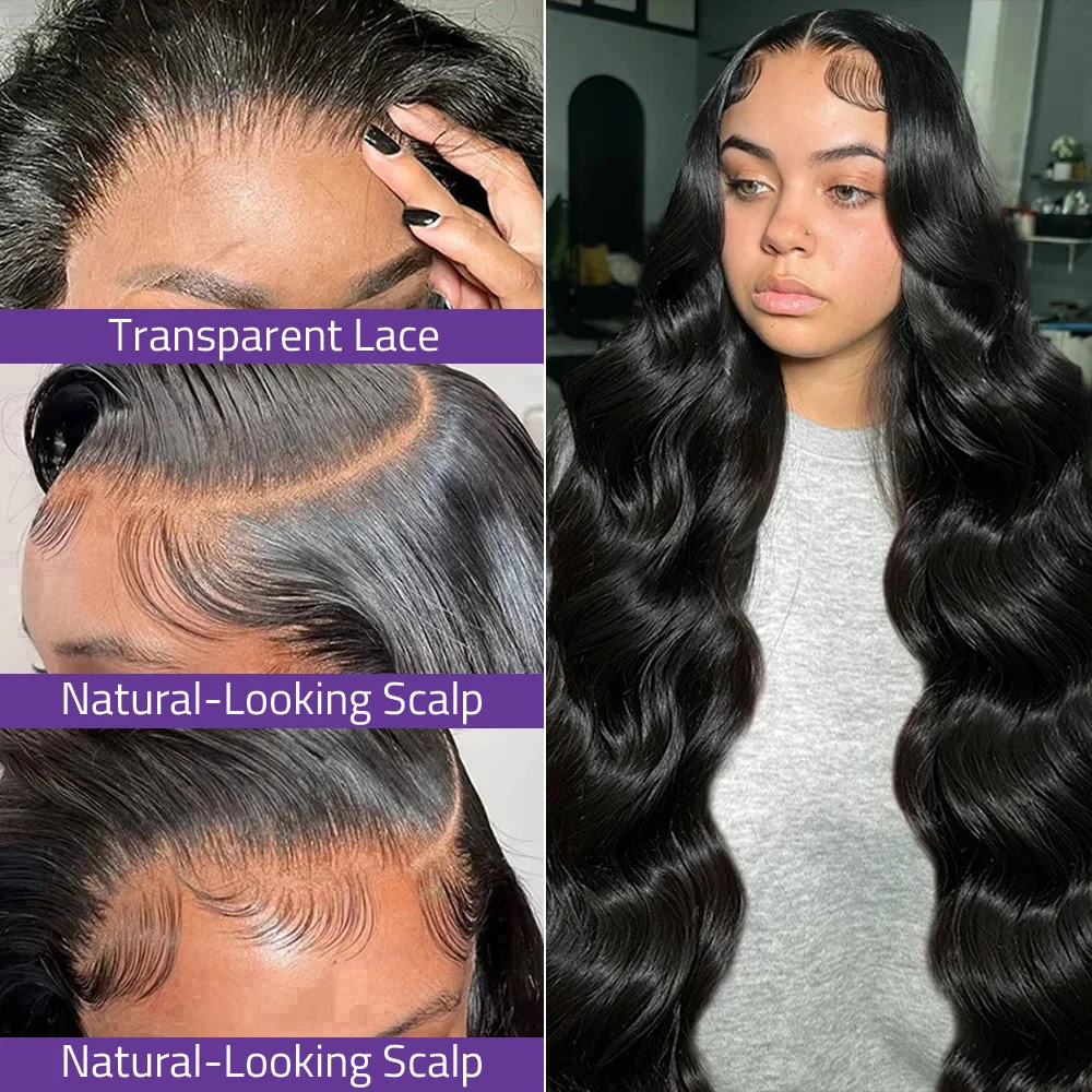 البرازيلي 360 الدانتيل الجبهة باروكة من شعر طبيعي قبل قطعها 30 40 بوصة الجسم موجة 13x6 HD الدانتيل الشفاف الباروكات الأمامية للنساء السود #2