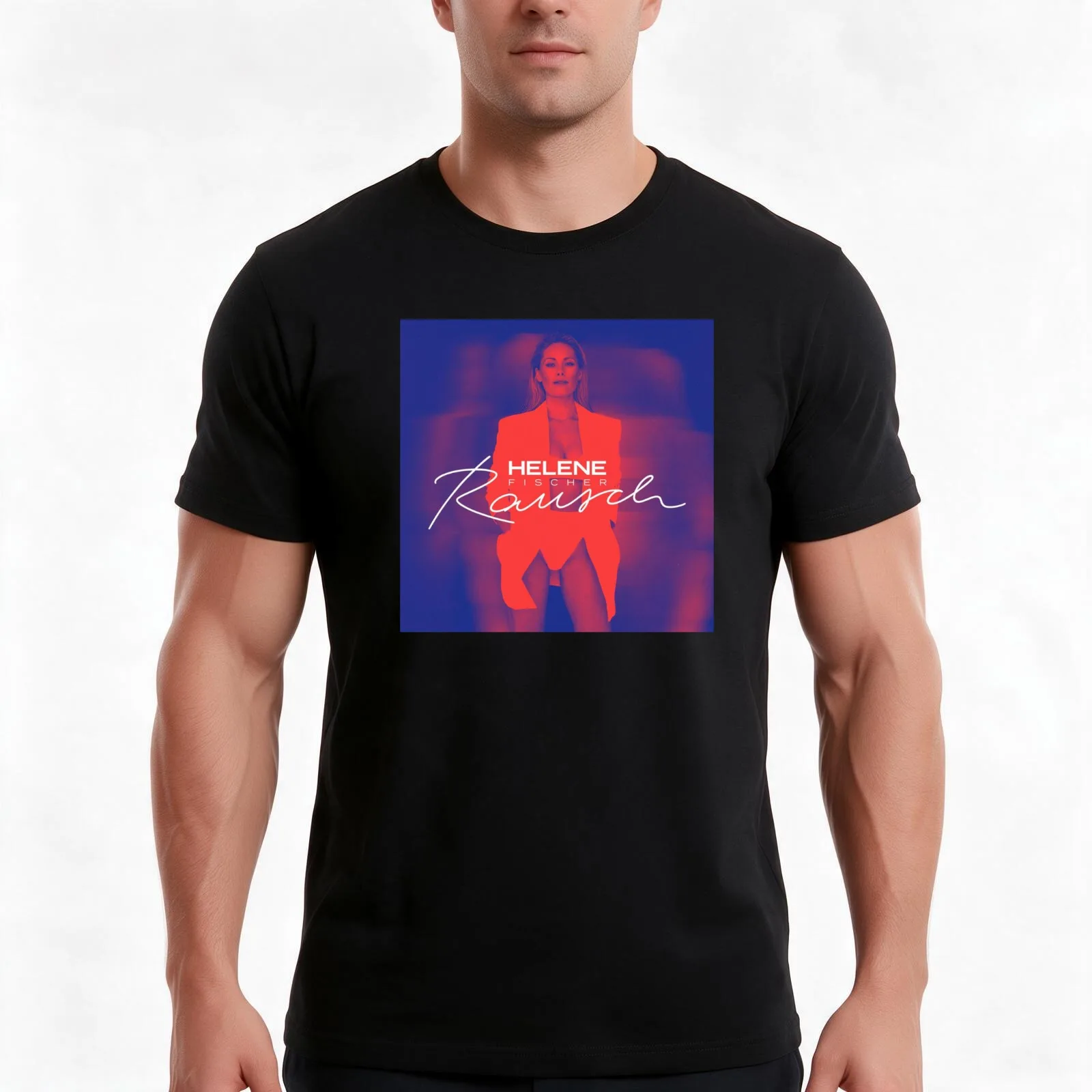 Helene Fischer - Rausch Never Enough T-Shirt, Summer Casual Cotton Tee, Oversized Streetwear Tops, Vintage Graphic Print