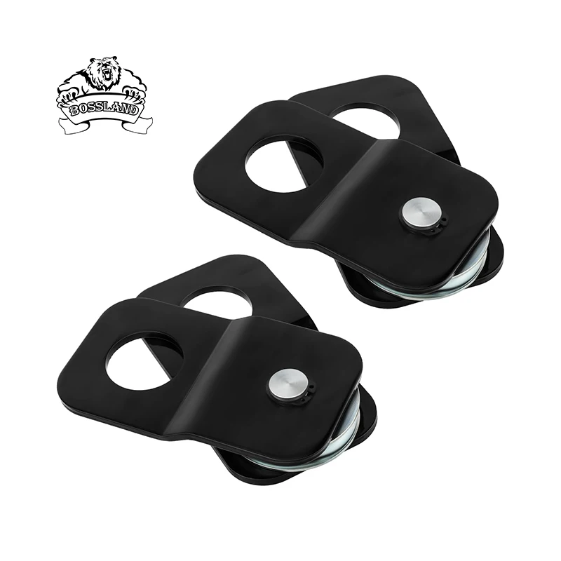 Polipasto de 4 toneladas (8800 libras) con poleva de arrastre, polea de acero de alta resistencia para rescate todoterreno, apta para Jimny, UTV, ATV, motos de cross, remolques y autorrescate
