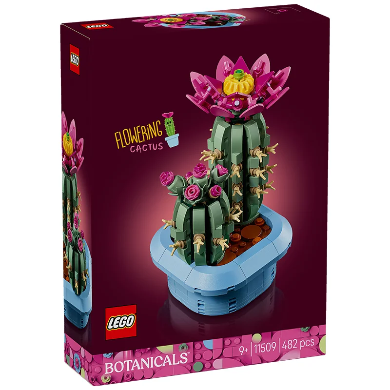 

Серия Lego Flower Plant 11509 «Цветущий кактус», подарок для мальчиков и девочек, детская развивающая игрушка-конструктор
